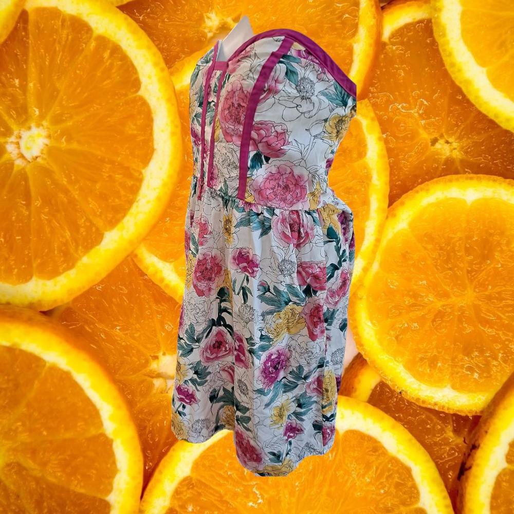Kandy Kiss Strapless Floral Short Dress Size 13